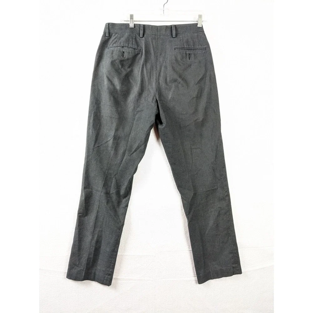 Murano Alex Fit Mens Pants Size 32x 32 Wardrobe Essentials Cotton‎ Blend Black